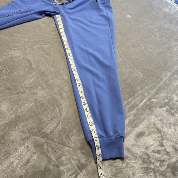 FIGS Zamora Jogger Scrub Pants Blue Pull On Drawstring W18SW2005 Women’s Medium - Picture 2 of 8